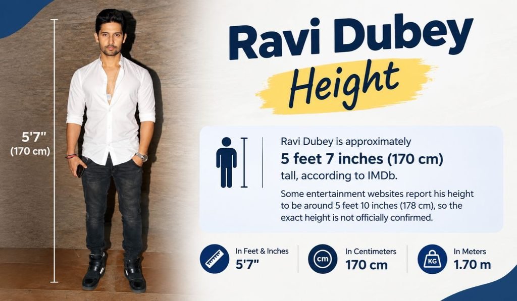 Ravi Dubey Height